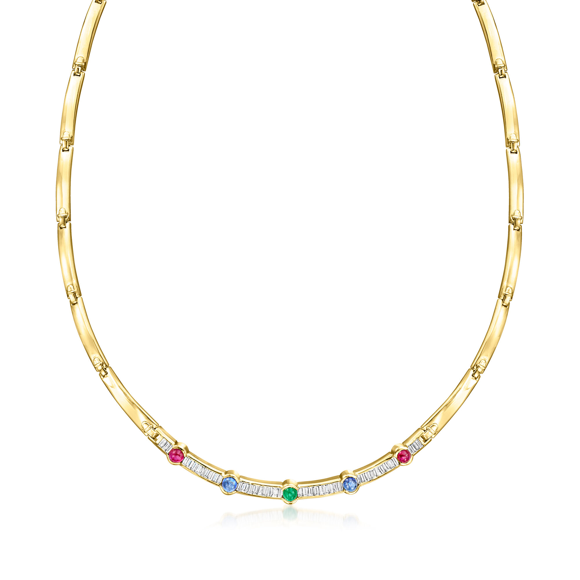 ダイアモンド・クラシック・シリーズ 38〜50 C. 1990 Vintage 3.85 ct. t.w. Multi-Gemstone and 3.00 ct. t.w.