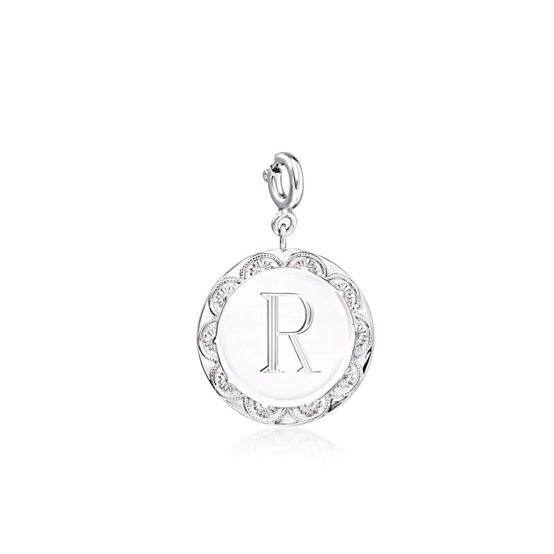 Sterling Silver Personalized Disc Charm image number 0