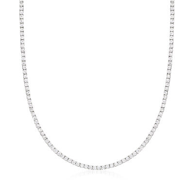 5.00 ct. t.w. Lab-Grown Diamond Tennis Necklace in 14kt White Gold
