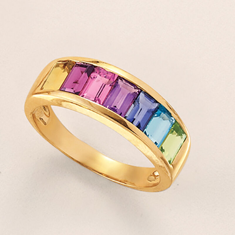 2.20 ct. t.w. Multi-Gemstone Ring in 14kt Yellow Gold image number 3
