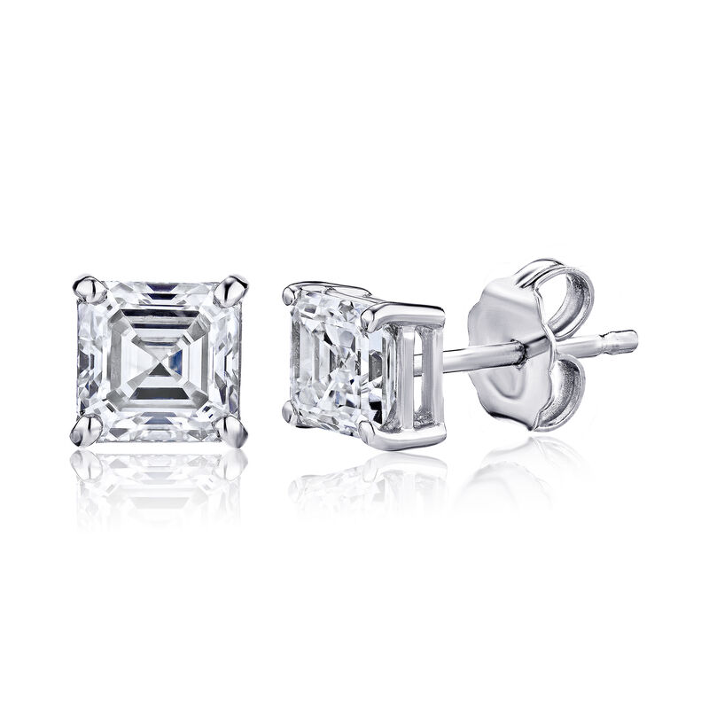.95 ct. t.w. Diamond Stud Earrings in 14kt White Gold image number 1