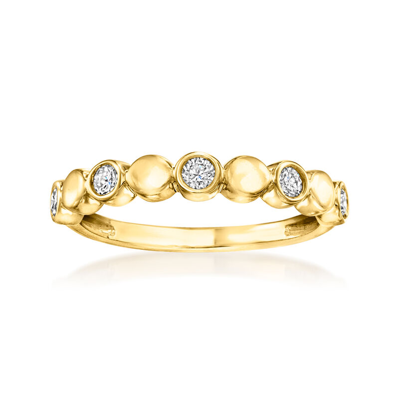 .25 ct. t.w. Lab-Grown Diamond Disc Ring in 18kt Gold Vermeil image number 0