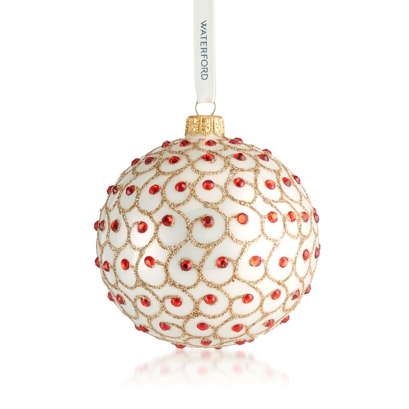 Waterford Crystal &quot;Holiday Heirlooms&quot; Glass Sparkle Ornament image number 2