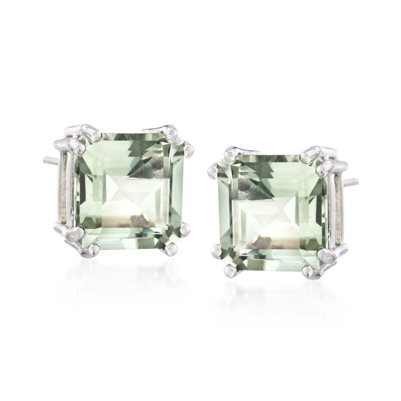 9.00 ct. t.w. Prasiolite Earrings in Sterling Silver  image number 0