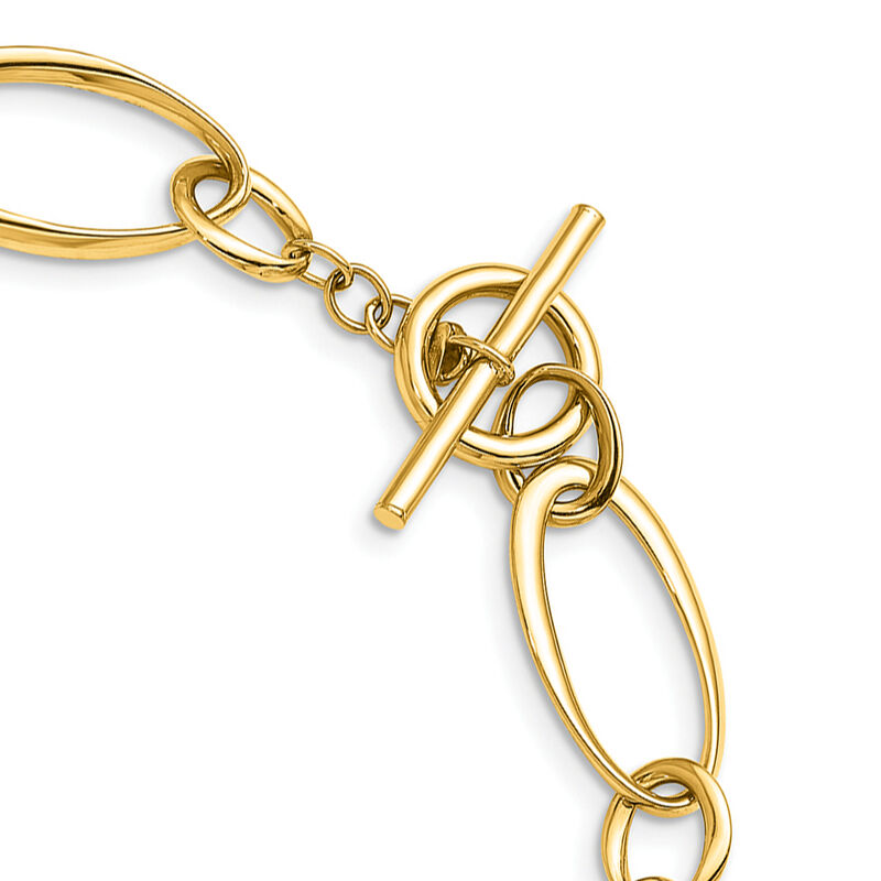Italian 18kt Yellow Gold Oval-Link Necklace. 18&quot; image number 2