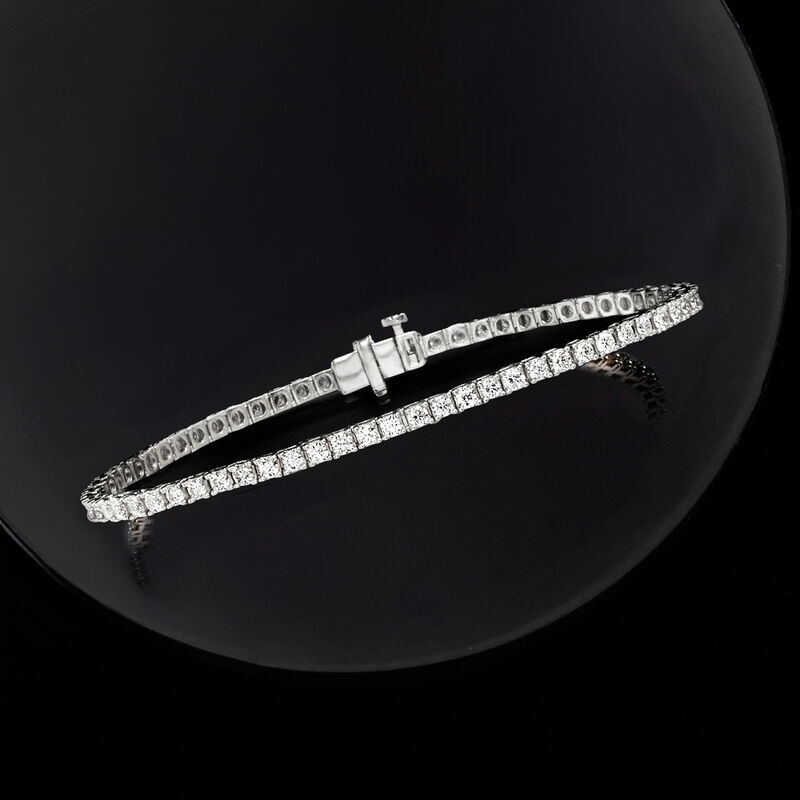 2.00 ct. t.w. Lab-Grown Diamond Tennis Bracelet in Sterling Silver image number 3