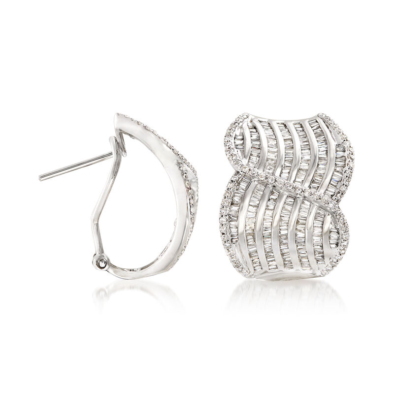 2.00 ct. t.w. Diamond Swirl Drop Earrings image number 2