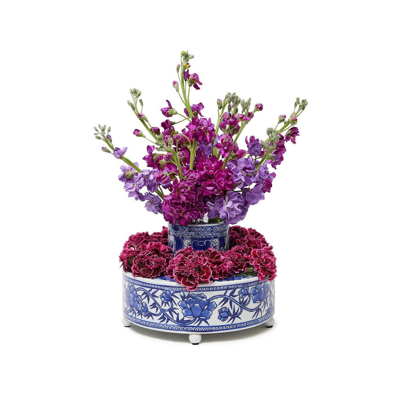 Chinoiserie 3-pc. Porcelain Floral Arrangement Set image number 2