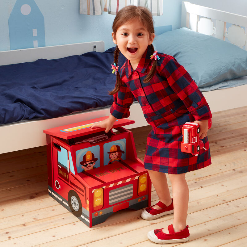 Child's &quot;Little Fire Fighters&quot; Step Stool image number 5