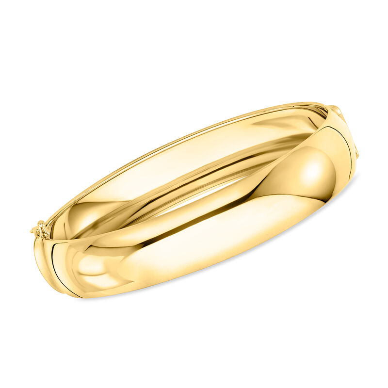 Italian 14kt Yellow Gold Bangle Bracelet. 7.5" image number 0