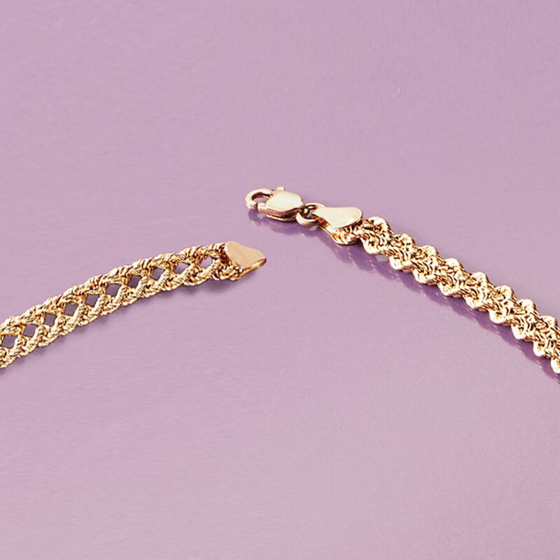 14kt Yellow Gold Double-Rope Necklace image number 5