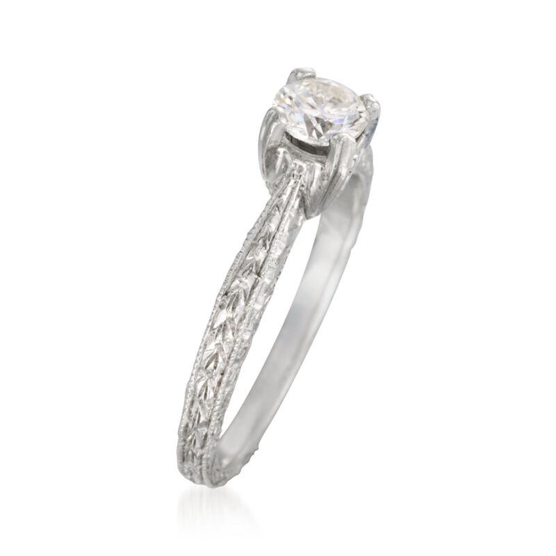 .50 Carat Diamond Solitaire Engagement Ring in Platinum image number 1