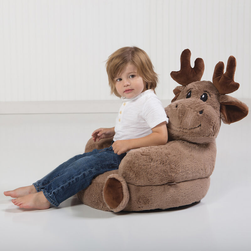 Children's Plush Moose Chair image number 4