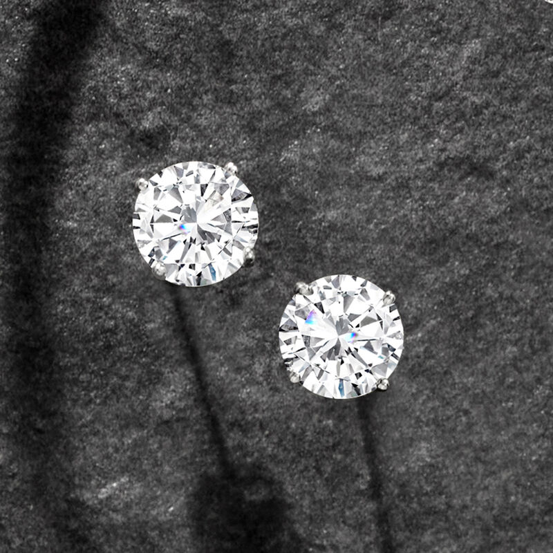 4.00 ct. t.w. Diamond Stud Earrings in Platinum  image number 4
