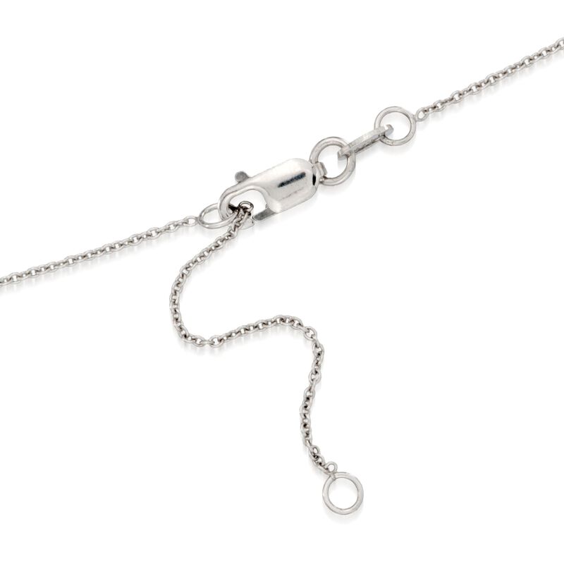 Roberto Coin .10 ct. t.w. Diamond Seahorse Necklace in 18kt White Gold. 18&quot; image number 2