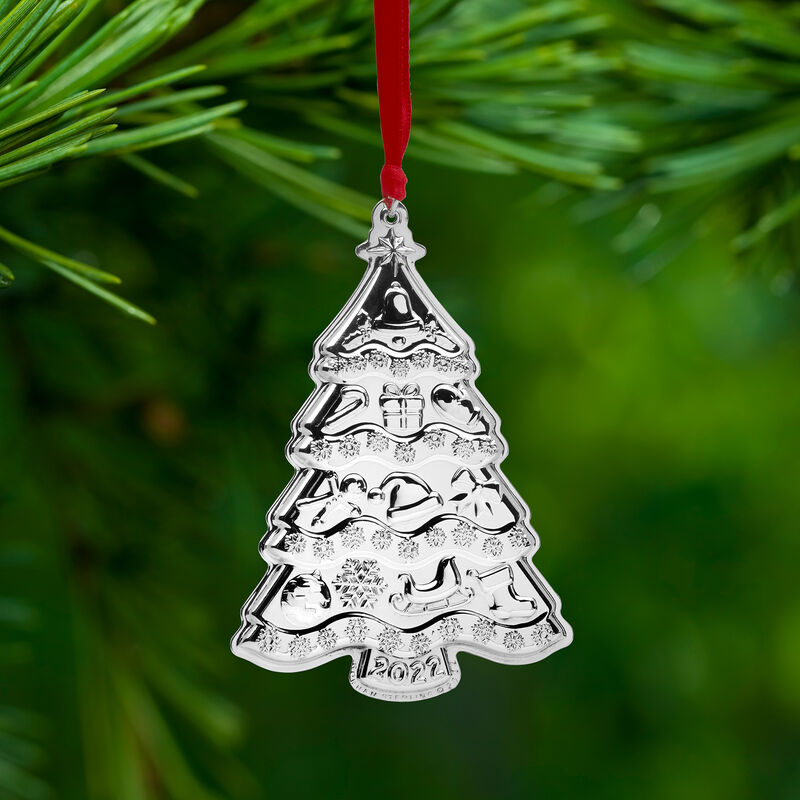 Gorham 2022 Sterling Silver Annual Christmas Tree Ornament - 6th Edition image number 2