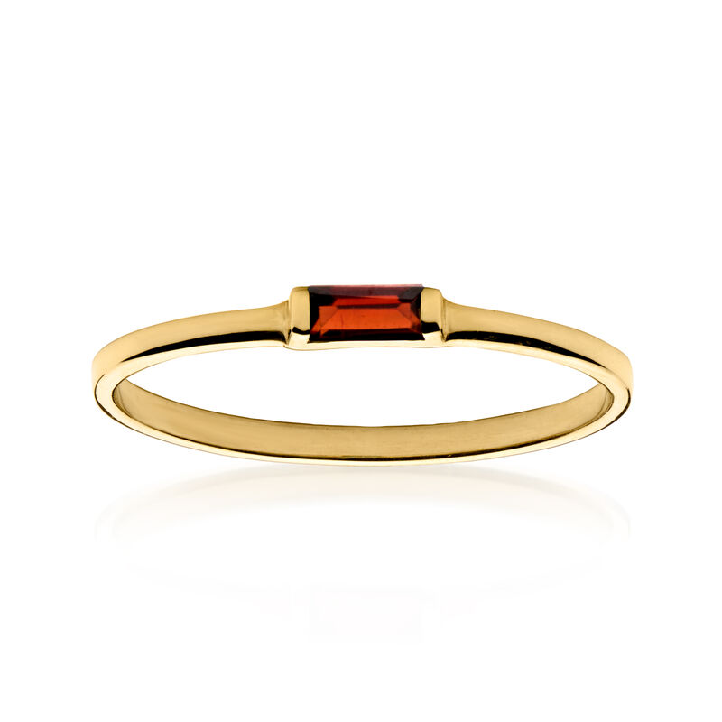 .10 Carat Garnet Ring in 10kt Yellow Gold image number 0