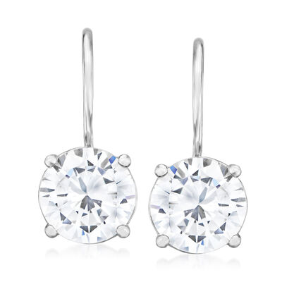 5.25 ct. t.w. CZ Drop Earring in Sterling Silver