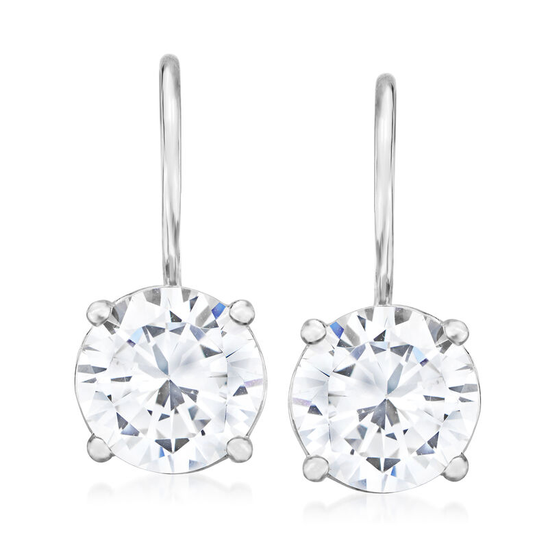 5.25 ct. t.w. CZ Drop Earring in Sterling Silver image number 0
