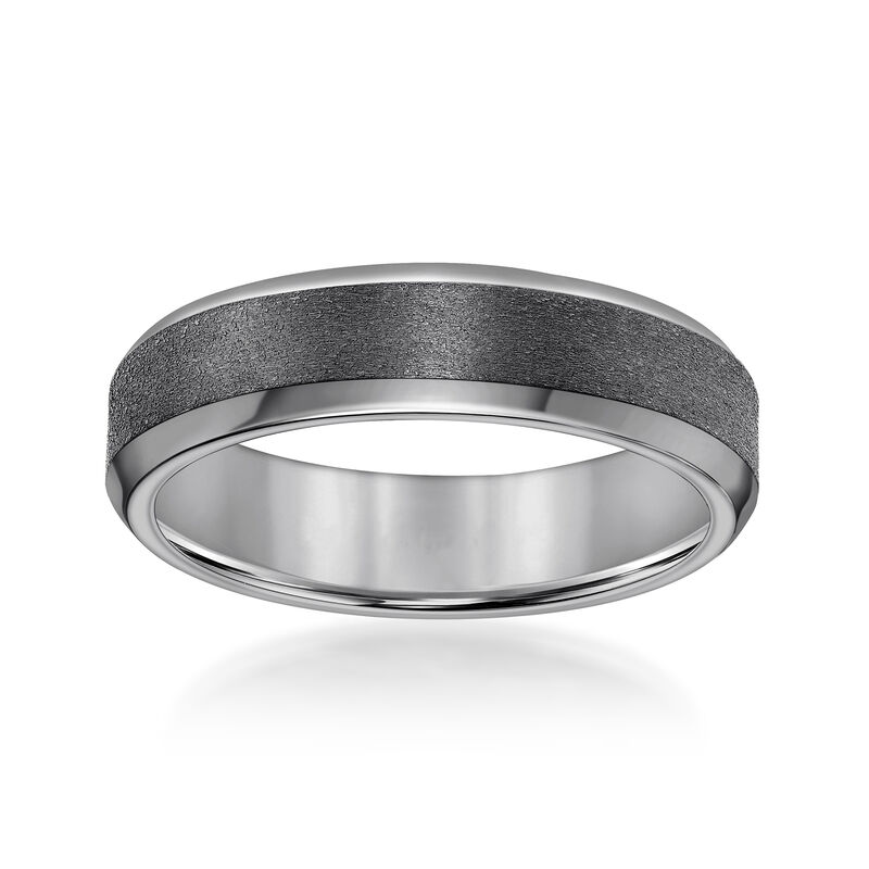 Men's 6mm Tantalum Wedding Band. Size 7.5 image number 0