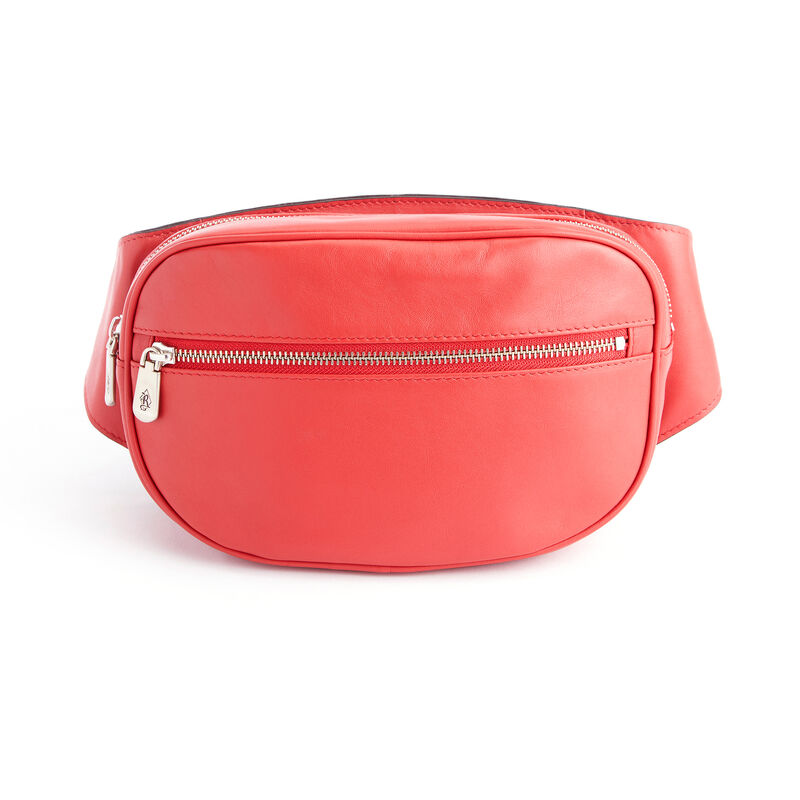 Royce Red Leather Hip and Crossbody Belt Bag image number 1