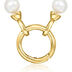 5-6mm Cultured Pearl Charm-Compatible Necklace in 18kt Gold Over Sterling