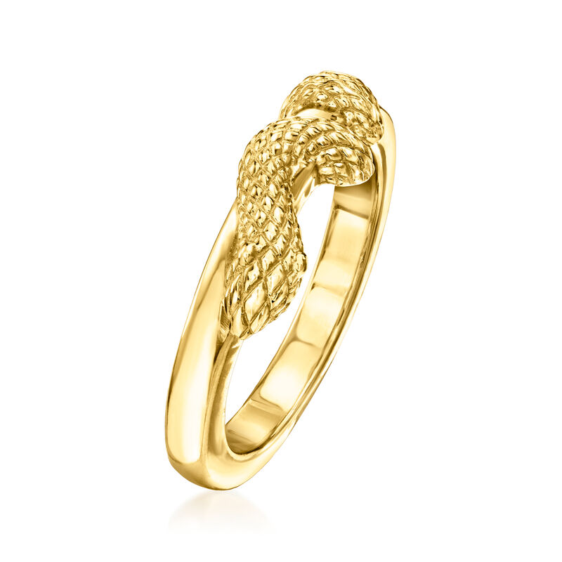 18kt Gold Over Sterling Snake Ring image number 2