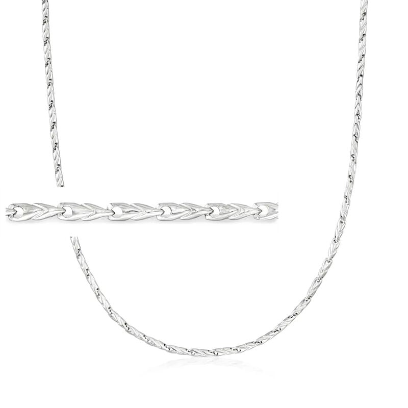 Gabriel Designs Men's Sterling Silver Chain Necklace. 24&quot; image number 0