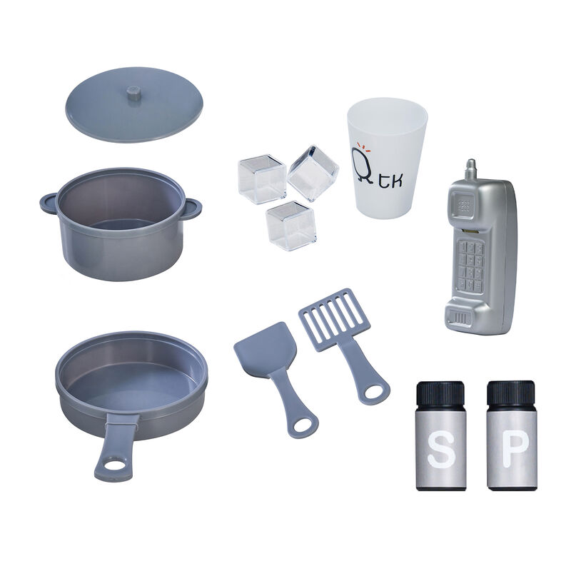 Teamson Kids &quot;Little Chef&quot; Mayfair Retro Play Kitchen in Grey image number 2