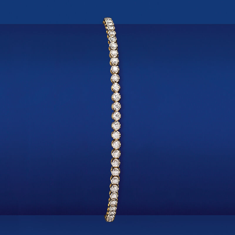 2.00 ct. t.w. Diamond Tennis Bracelet in 14kt Yellow Gold image number 2
