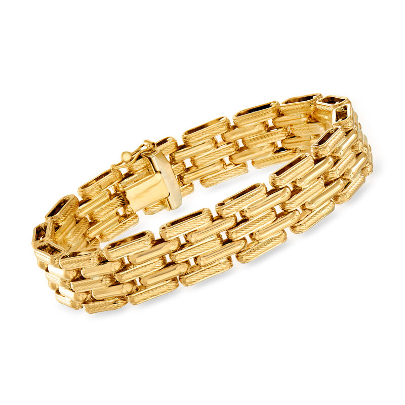 Italian 18kt Yellow Gold Link Bracelet image number 0
