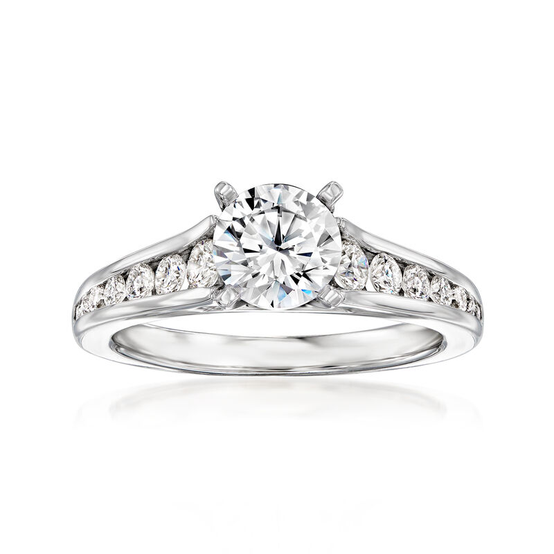 Gabriel Designs .48 ct. t.w. Diamond Engagement Ring Setting in 14kt White Gold image number 0