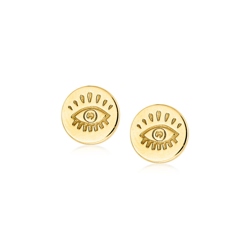Italian 18kt Gold Over Sterling Jewelry Set: Three Pairs of Symbol Earrings  image number 6