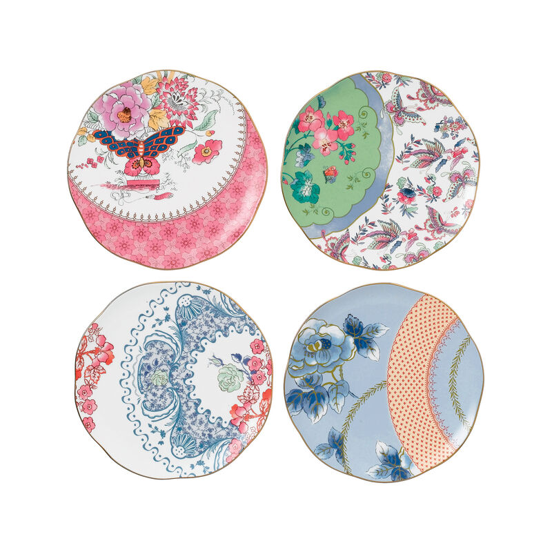 Wedgwood "Butterfly Bloom" Set of 4 Tea Plates image number 0