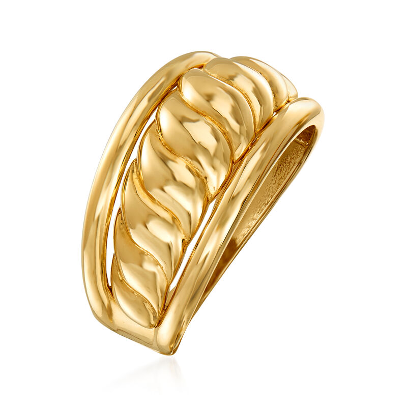 14kt Yellow Gold Shrimp Ring image number 2