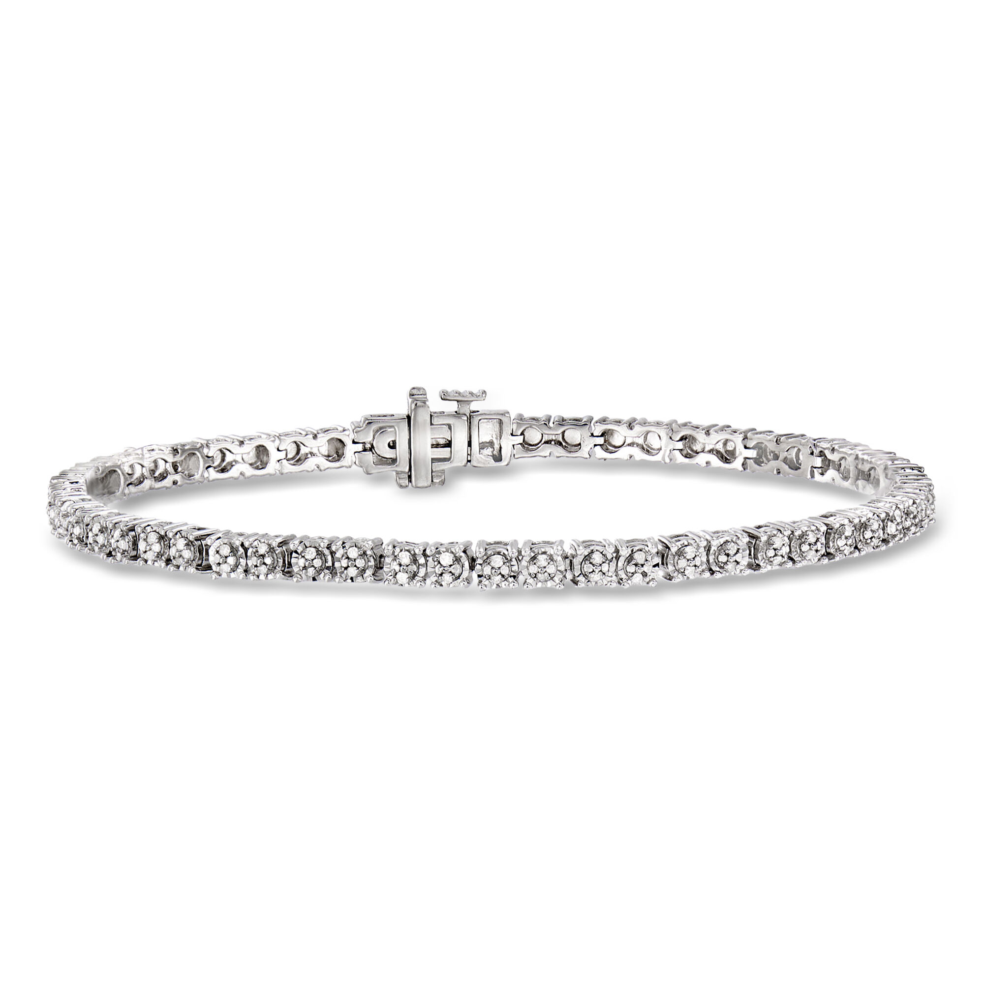 25 ct. t.w. Diamond Tennis Bracelet in Sterling Silver | Ross Simons