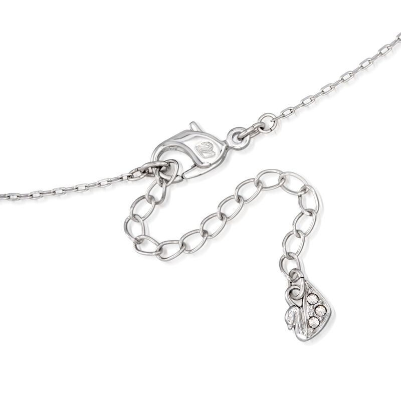 Swarovski Crystal "Ginger" Clear Crystal Pendant Necklace in Silvertone image number 2