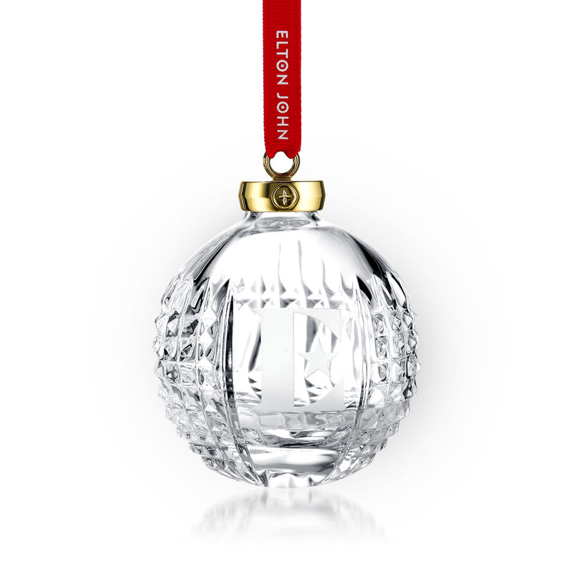 Waterford Crystal Elton John Bauble Ornament image number 0
