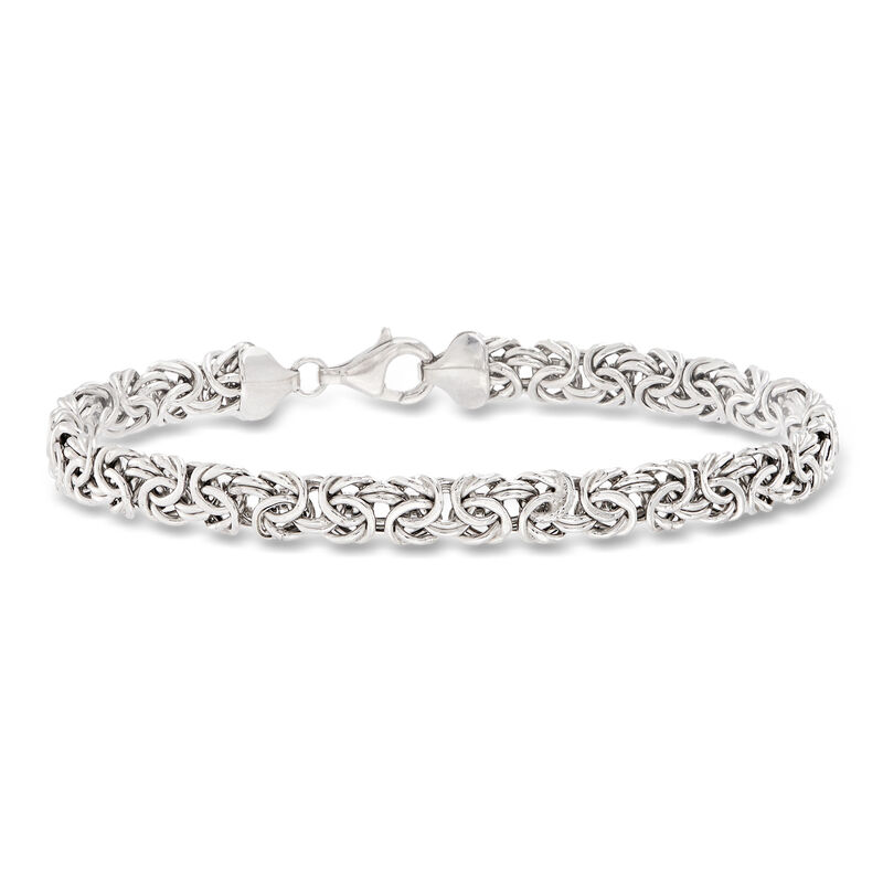 Sterling Silver Byzantine Bracelet image number 0