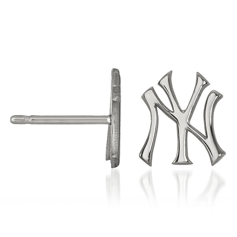 Sterling Silver MLB New York Yankees Extra Small Stud Earrings image number 0