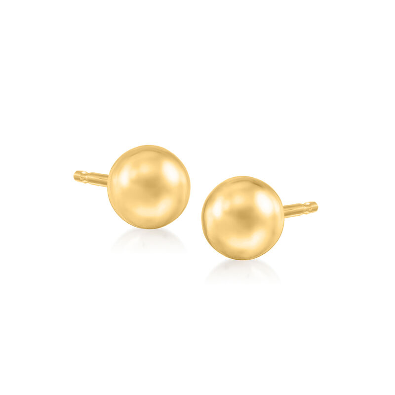 14kt Yellow Gold Jewelry Set: Stud and Hoop Earrings image number 1