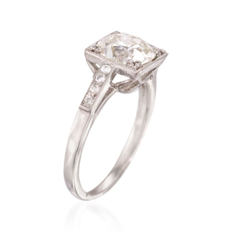 C. 2000 Vintage 2.14 ct. t.w. Diamond Ring in Platinum image number 2