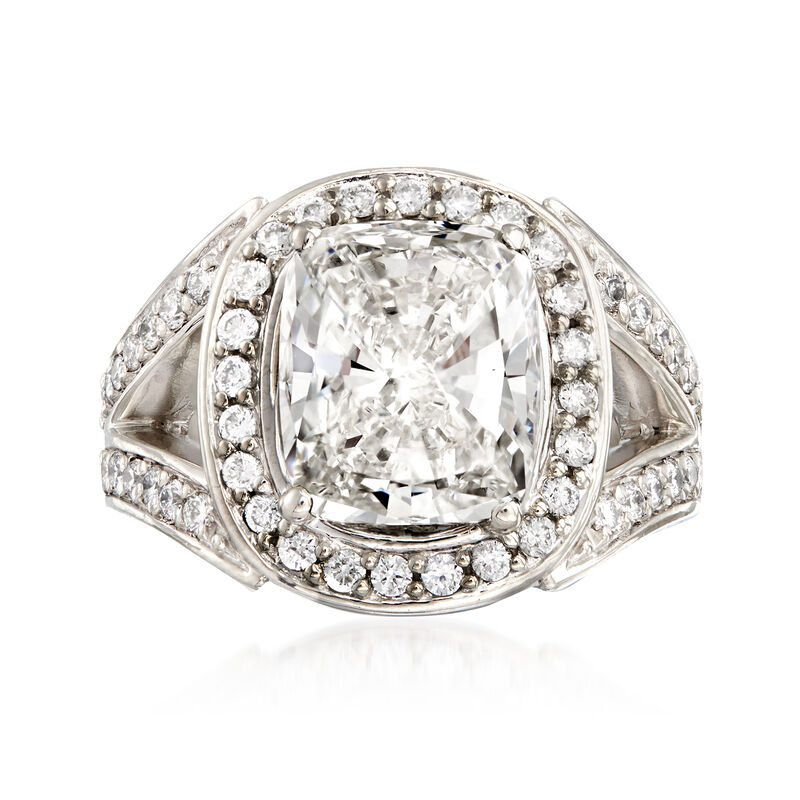 Majestic Collection 6.18 ct. t.w. Certified Diamond Ring in Platinum image number 0