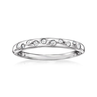 .10 ct. t.w. Diamond Dotted Ring in Sterling Silver