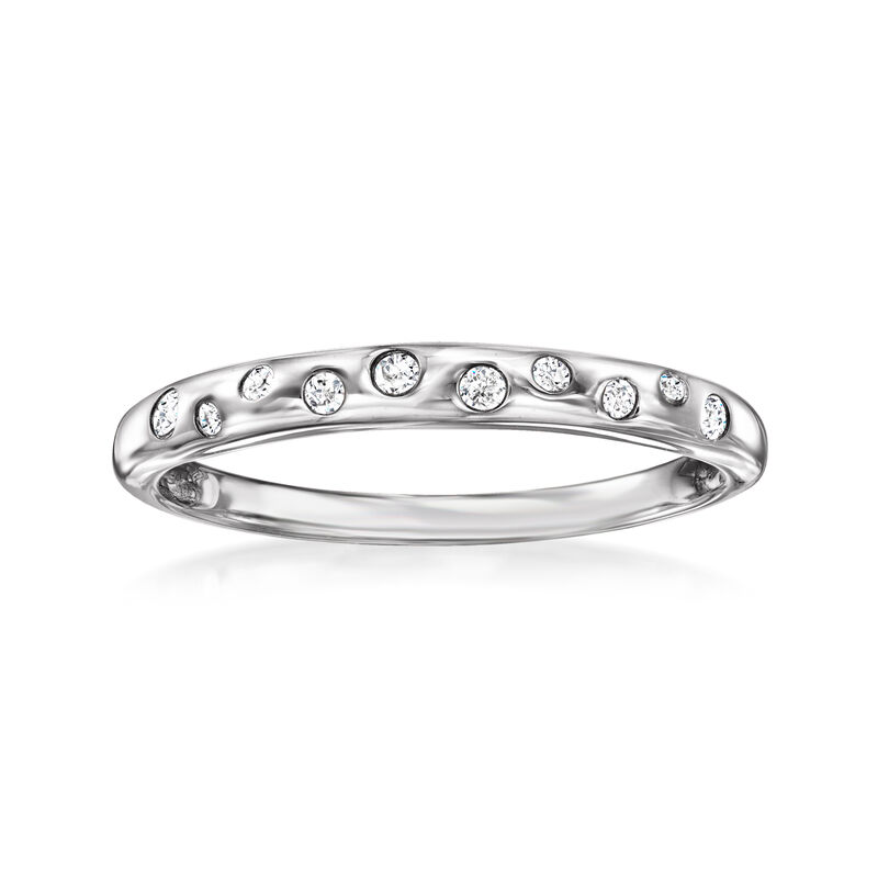 .10 ct. t.w. Diamond Dotted Ring in Sterling Silver image number 0