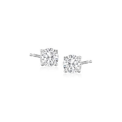 .50 ct. t.w. Diamond Stud Earrings in 14kt White Gold