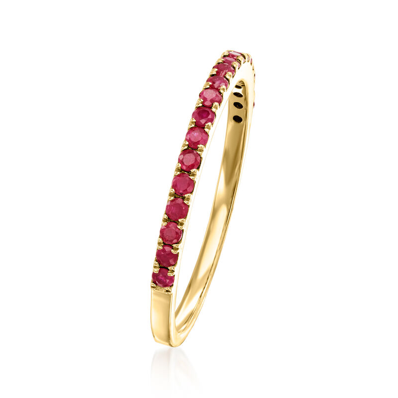 .20 ct. t.w. Ruby Ring in 14kt Yellow Gold. Size 9 image number 1