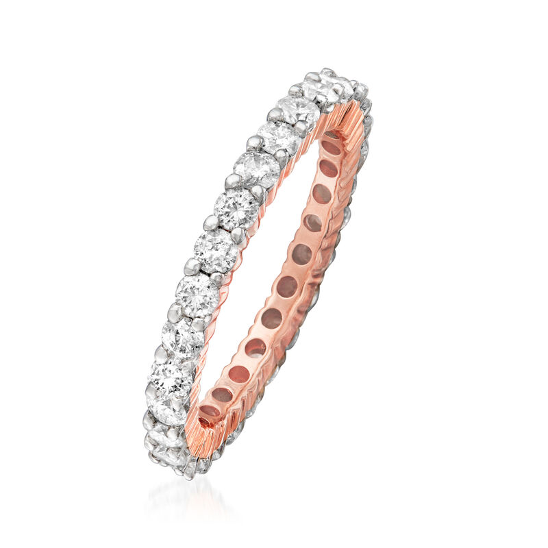 1.50 ct. t.w. Diamond Eternity Band in 14kt Rose Gold image number 1