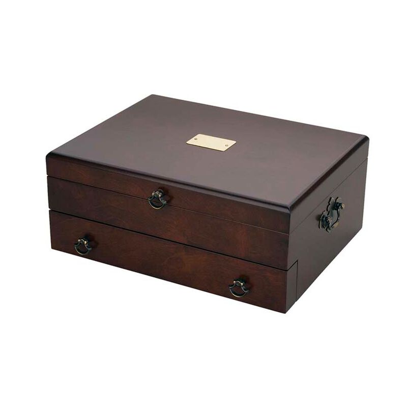 Reed & Barton "Bristol" Mahogany Flatware Chest image number 1