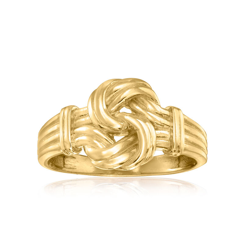 18kt Gold Over Sterling Knot Ring image number 0